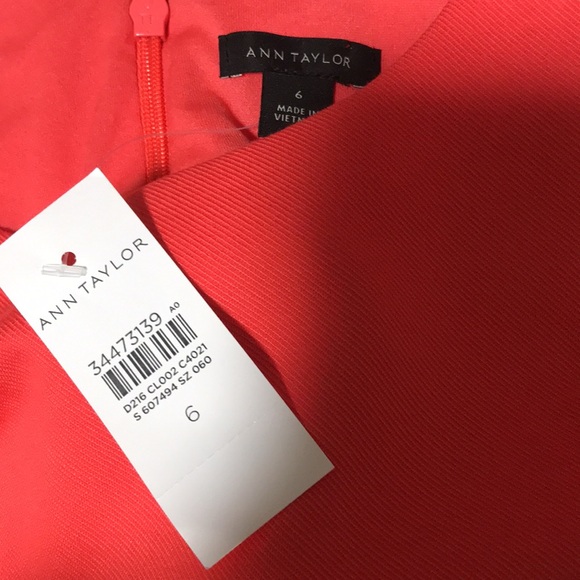 NEW Ann Taylor Short Sleeve Dress. SZ 6 - Picture 7 of 8